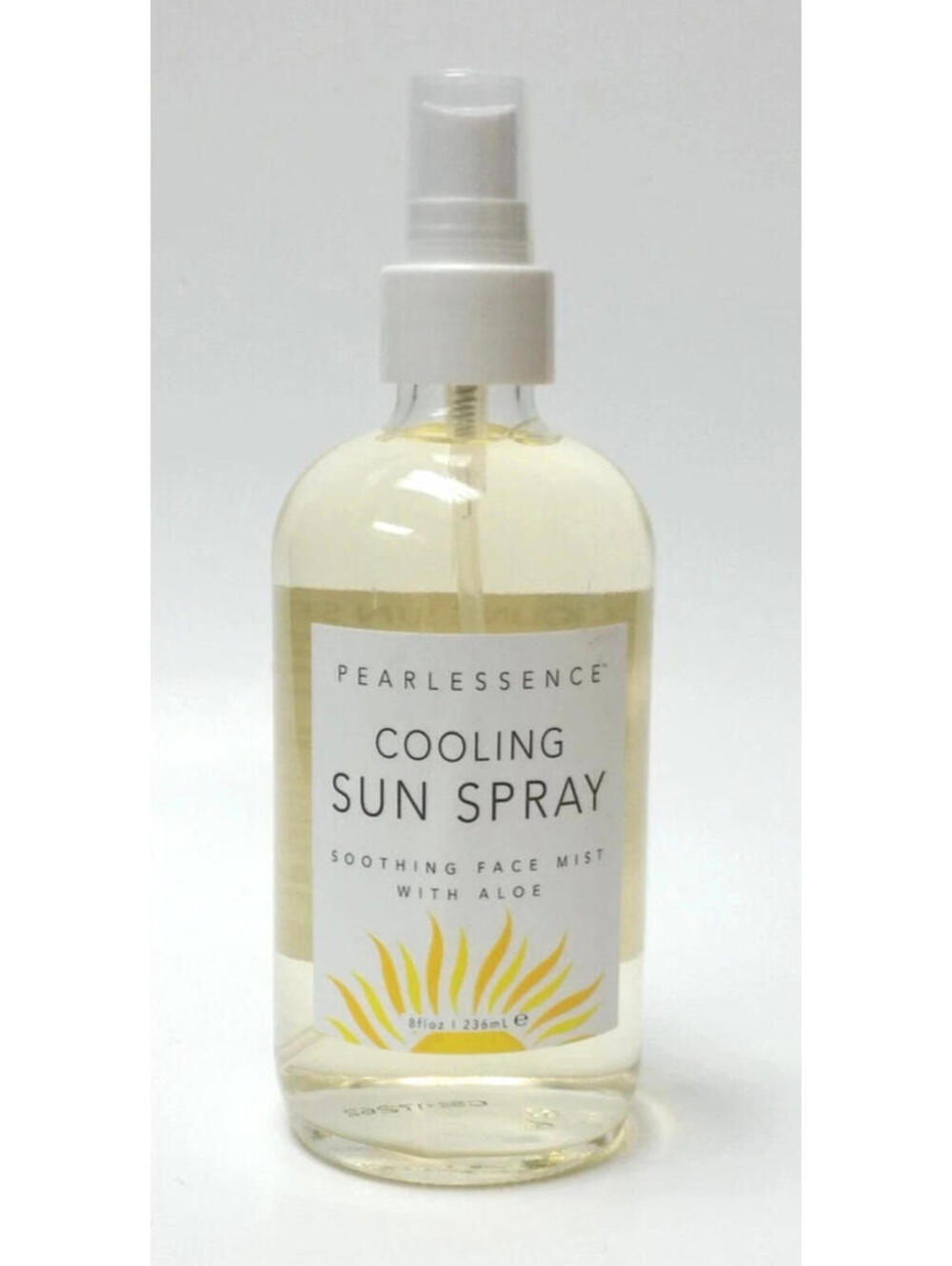 NEW Pearlessence Cooling Sun Spray Soothing Face Mist Spray Aloe Vera (8 oz)